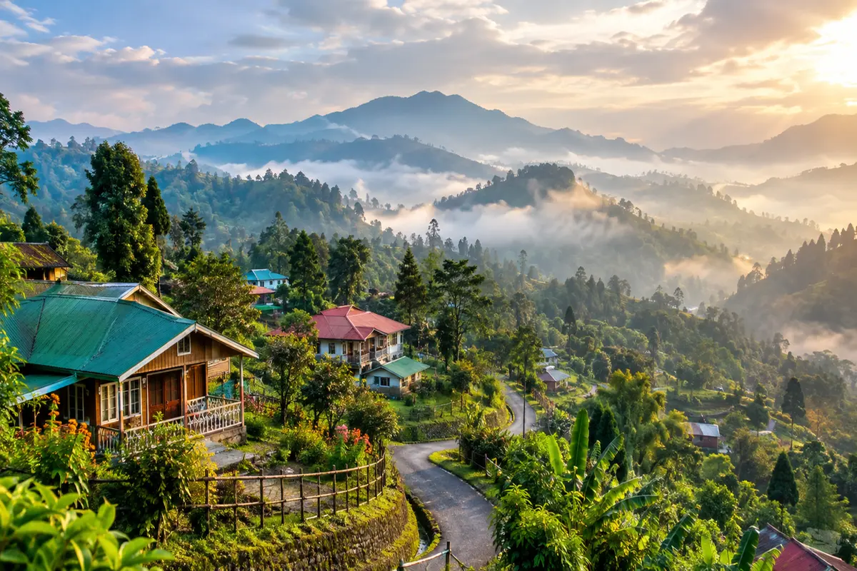 Sittong 2 Nights 3 Days itinerary with scenic mountain village views